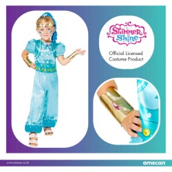 Déguisement Shimmer and Shine bleu 3-4 ans