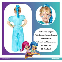 Shimmer and Shine Blue costume 3-4 years