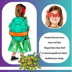 Déguisement Tortues Ninja pour filles de 4 à 6 ans