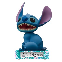 Veilleuse et réveil 3D Disney Lilo et Stitch Smile