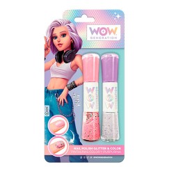 Coffret de vernis à ongles colorés et pailletés Alana de WOW Generation