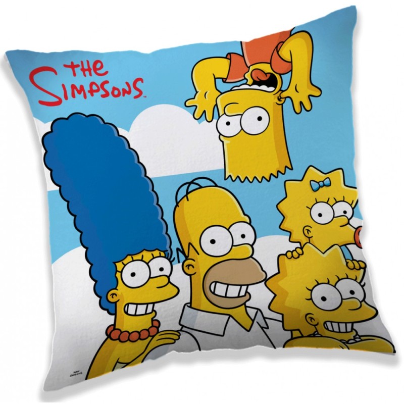 Coussin Nuages Simpsons, Coussin Décoratif 40x40 cm