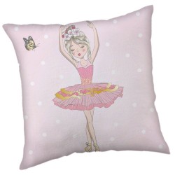 Ballet Ballerina decorative pillow 40x40 cm