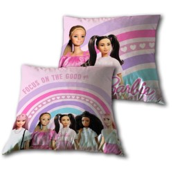 Coussin Barbie Focus, Coussin décoratif 40x40 cm