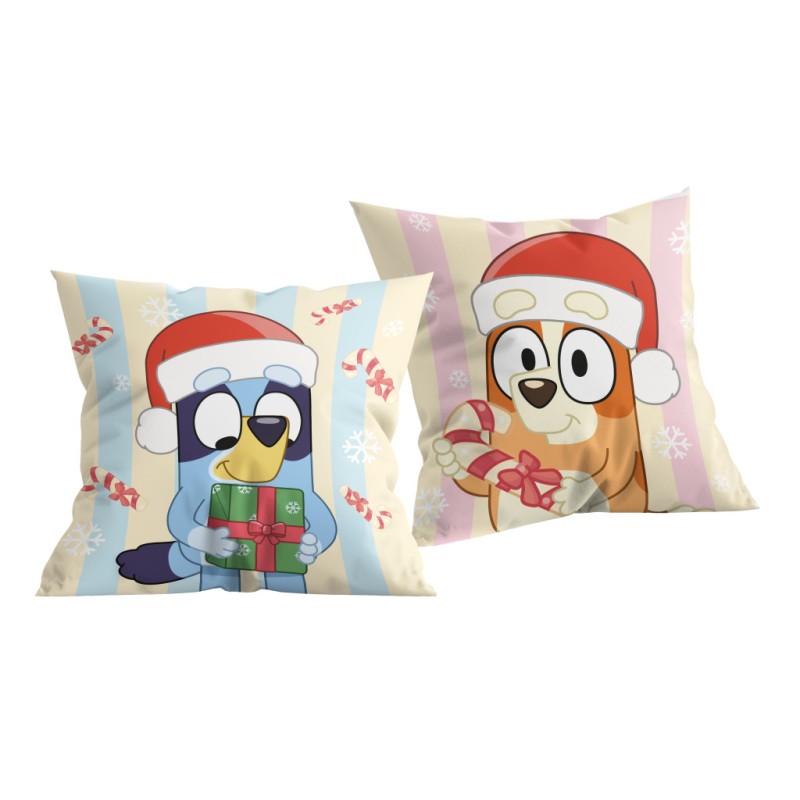 Coussin décoratif Bluey Christmas 40x40 cm