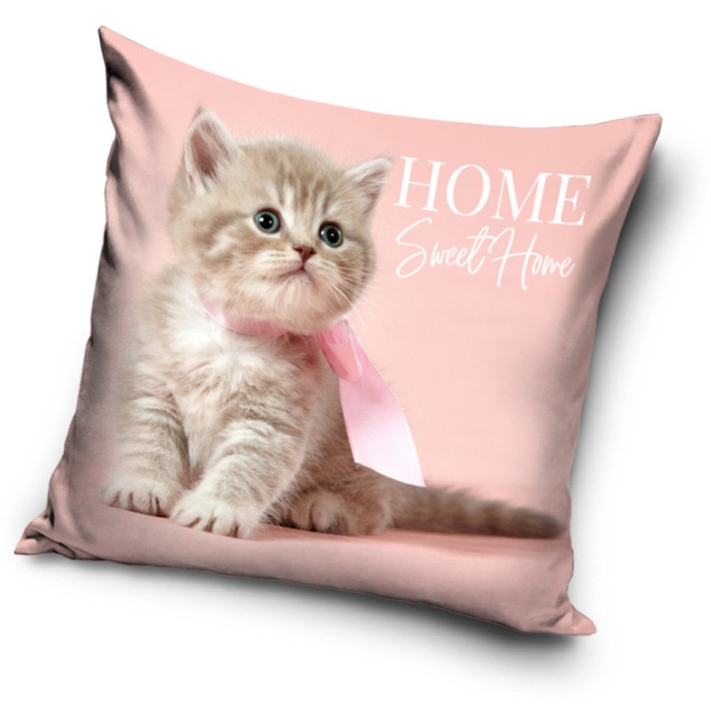 Cat Pink decorative pillow 40x40 cm