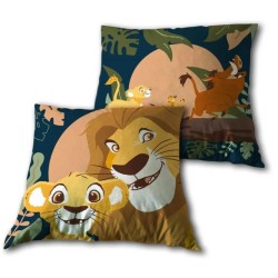 Coussin Disney Le Roi Lion Hakuna Matata, Coussin Décoratif 40x40 cm Velours