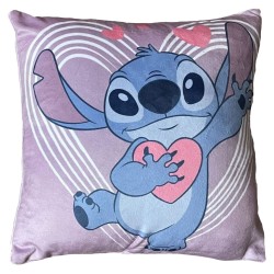 Coussin décoratif Disney Lilo et Stitch déhoussable 35x35 cm