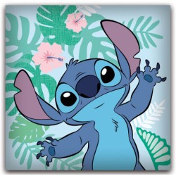 Coussin décoratif Disney Lilo et Stitch déhoussable 35x35 cm