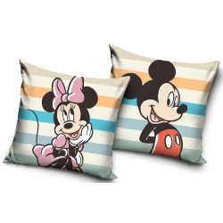 Coussin Disney Minnie Mickey, coussin décoratif 40x40 cm