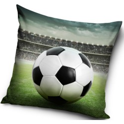 Coussin décoratif football 40x40 cm