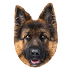 Dog German Shepherd decorative pillow 32x36 cm