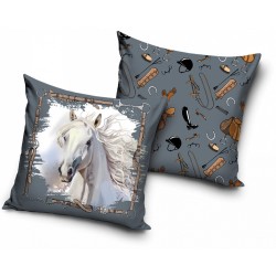 Coussin décoratif cheval 40x40 cm