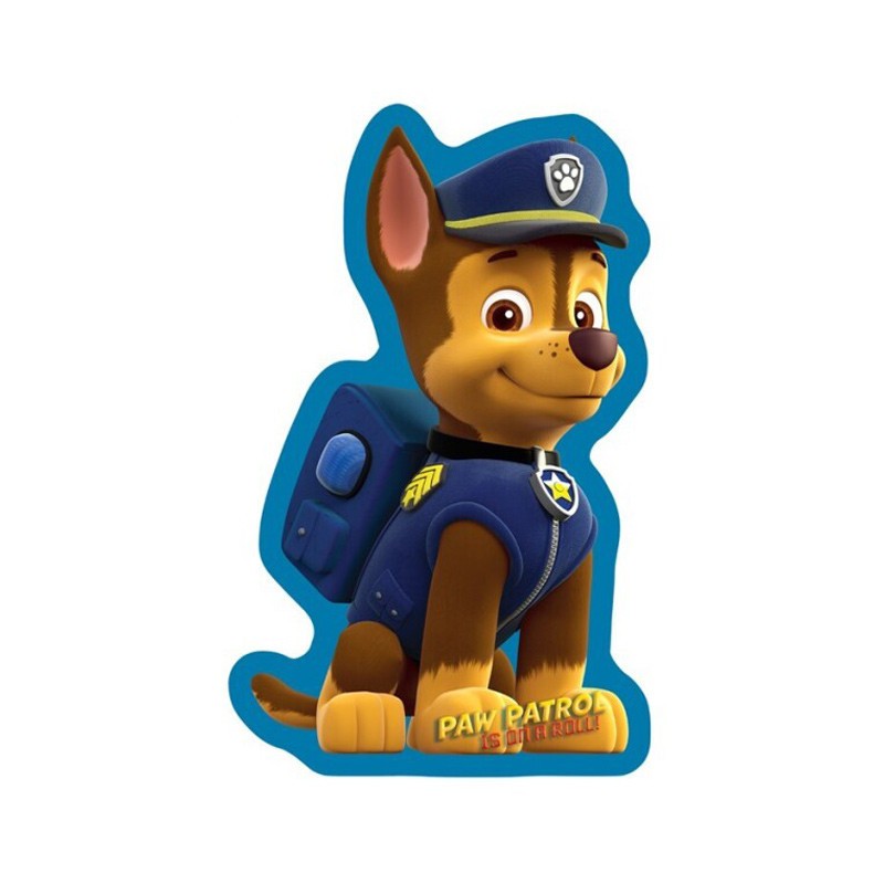 Coussin en forme de Paw Patrol Chase, coussin décoratif 32x21cm