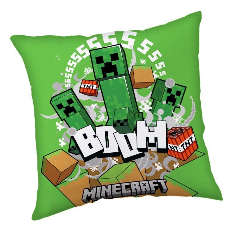 Minecraft Creeper Boom decorative pillow 40*40 cm