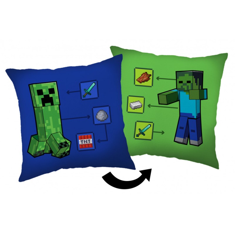 Minecraft How to Creeper decorative pillow 40*40 cm