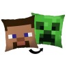 Coussin décoratif Minecraft Steve Creeper 40*40 cm