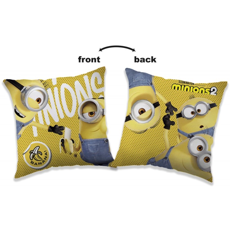 Minions Banana cushion, decorative cushion 40*40 cm