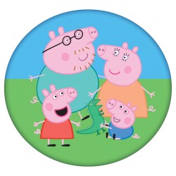 Coussin en forme de Peppa Pig, coussin décoratif 38*38 cm