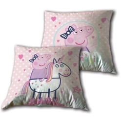 Coussin décoratif Licorne Peppa Pig, 35x35 cm