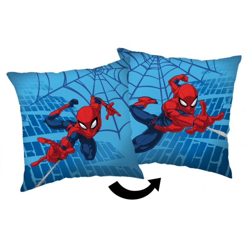 Coussin Spiderman Bleu, Coussin Décoratif 40x40 cm