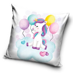 Coussin décoratif Ballon Licorne 40x40 cm