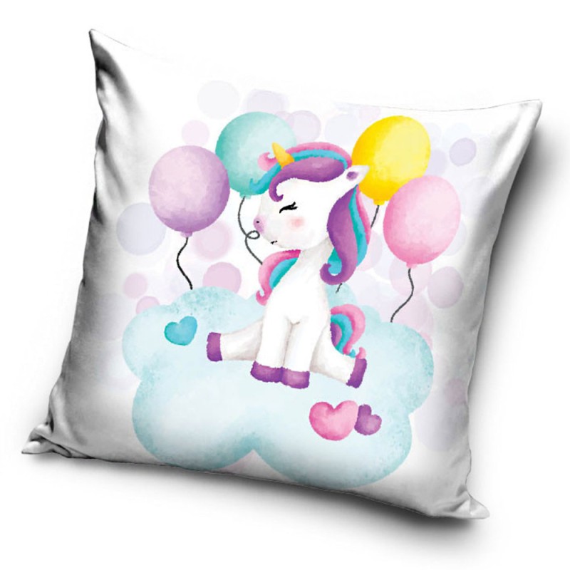 Unicorn Balloon decorative pillow 40x40 cm