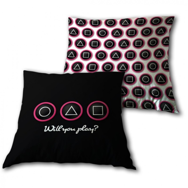 Squid Game Will you play decorative pillow 35x35 cm