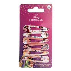 Disney Princess 6-piece hair clip set