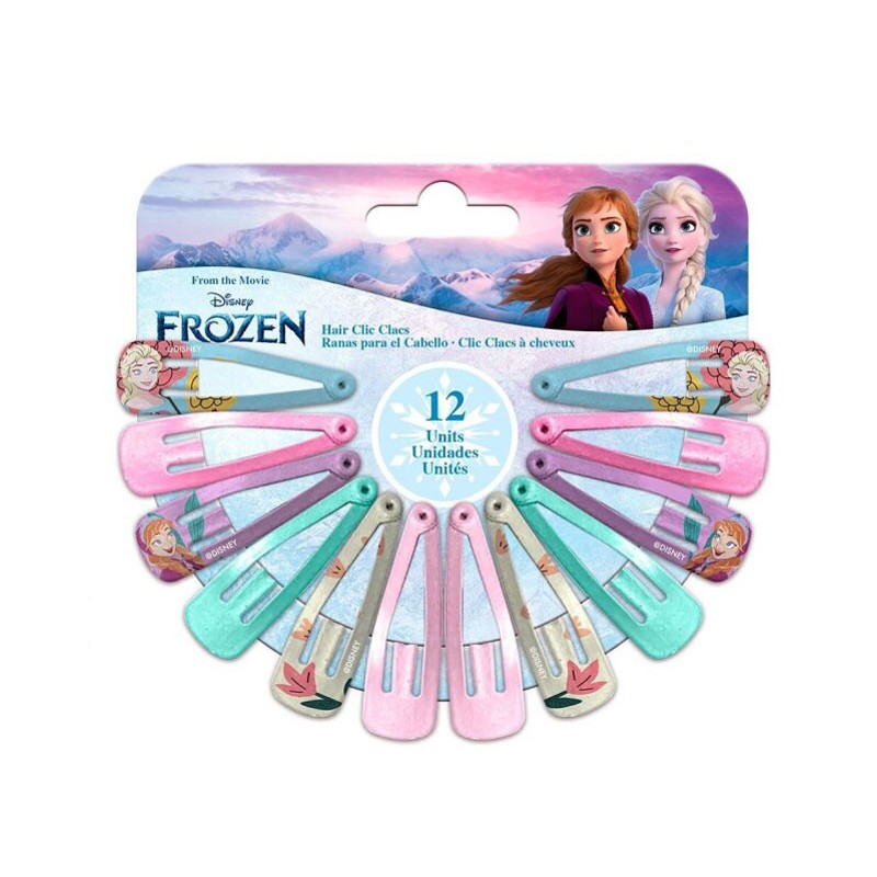 Lot de 12 pinces à cheveux enchantées Disney Frozen