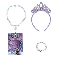 Ensemble de bijoux et serre-tête violet royal Disney Frozen