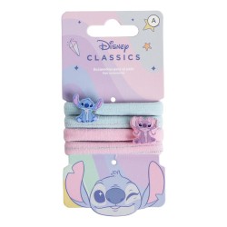 Lot de 4 élastiques à cheveux d'ange Disney Lilo et Stitch