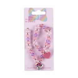 Disney Minnie  Bubble beaded necklace and bracelet set