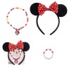 Ensemble de bijoux et serre-tête Disney Minnie Charm