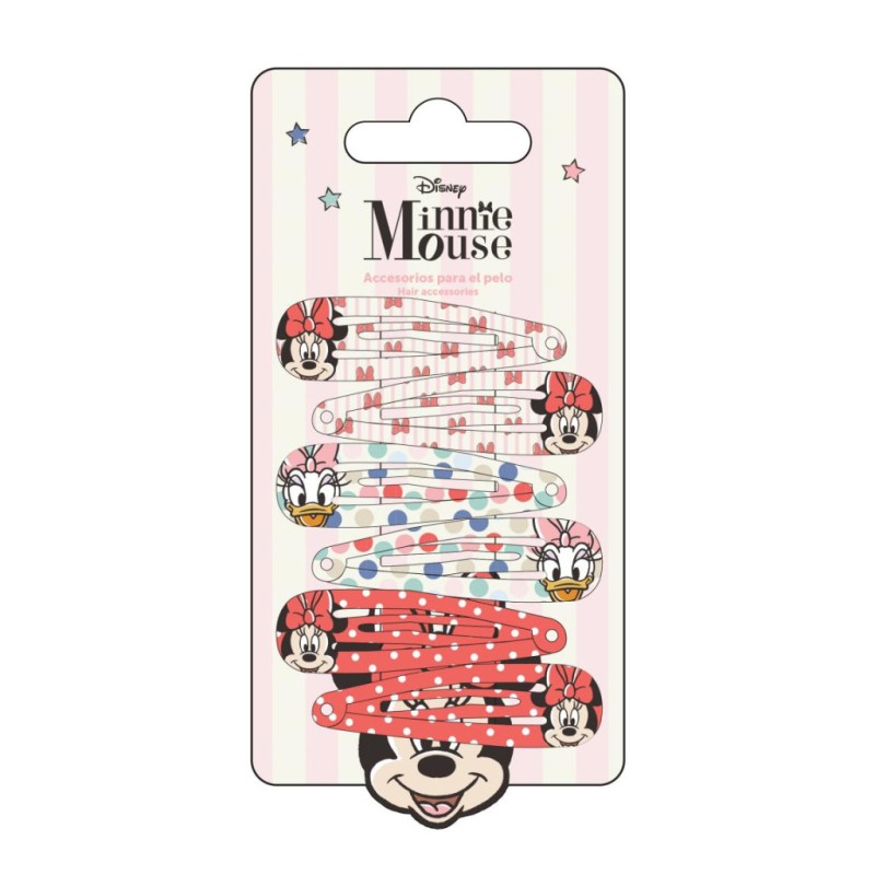 Lot de 6 pinces à cheveux Disney Minnie Dots