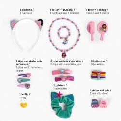 Ensemble de bijoux et d'accessoires pour cheveux Cat-tastic de Gabby's Dollhouse