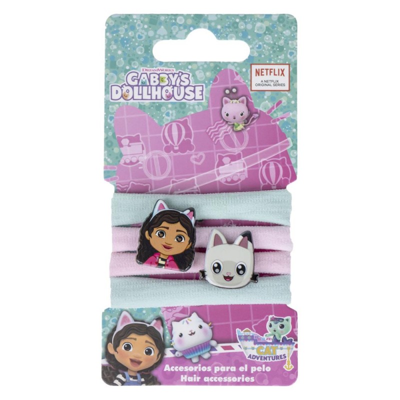 Gabby's Dollhouse hair tie set of 4