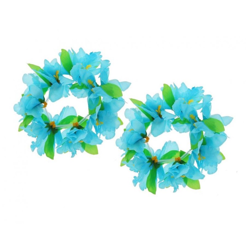 Party Hawaiian Blue-Green Colorful bracelet set of 2