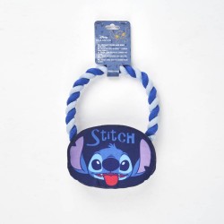 Disney Lilo and Stitch squeaky plush and rope dog toy