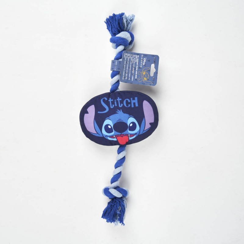 Disney Lilo and Stitch squeaky plush and rope dog toy