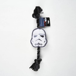 Star Wars squeaky plush and rope dog toy