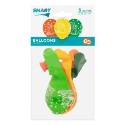 Ballons Animaux de la Jungle, lot de 5 pièces 30 cm (12 pouces)