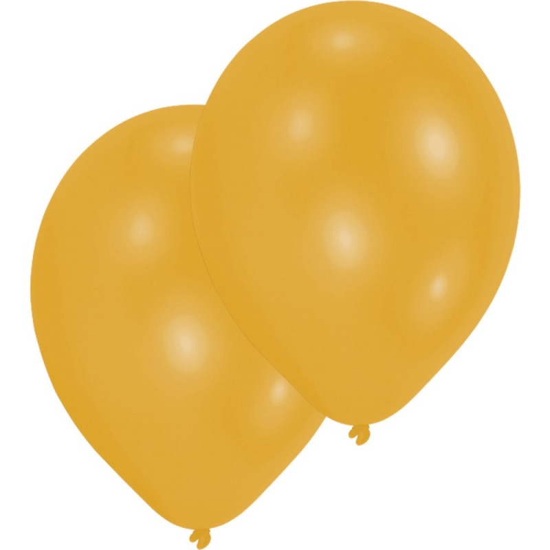 Ballons métalliques dorés, 10 pièces, 11 pouces (27,5 cm)