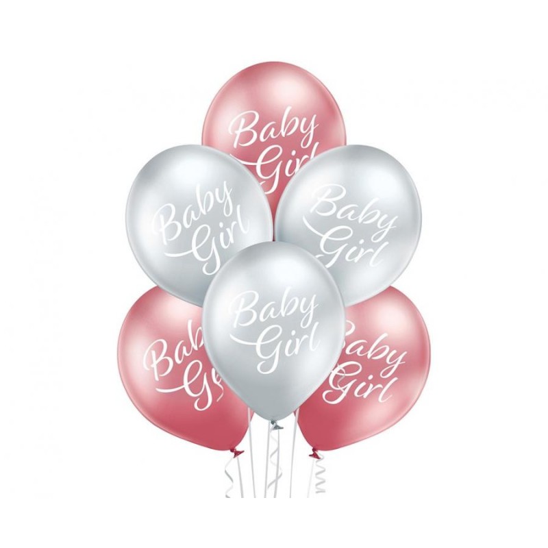 Ballon brillant pour bébé fille, 6 pièces de 12 pouces (30 cm)