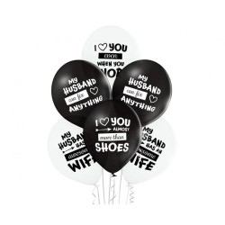 Wedding Best Husband Ever, Best Husband Balloon, 6 pcs, 12 inch (30 cm)