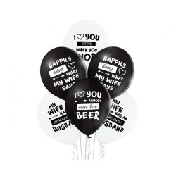 Wedding Best Wife Ever, Balloon, Set of 6, 12 inch (30 cm)