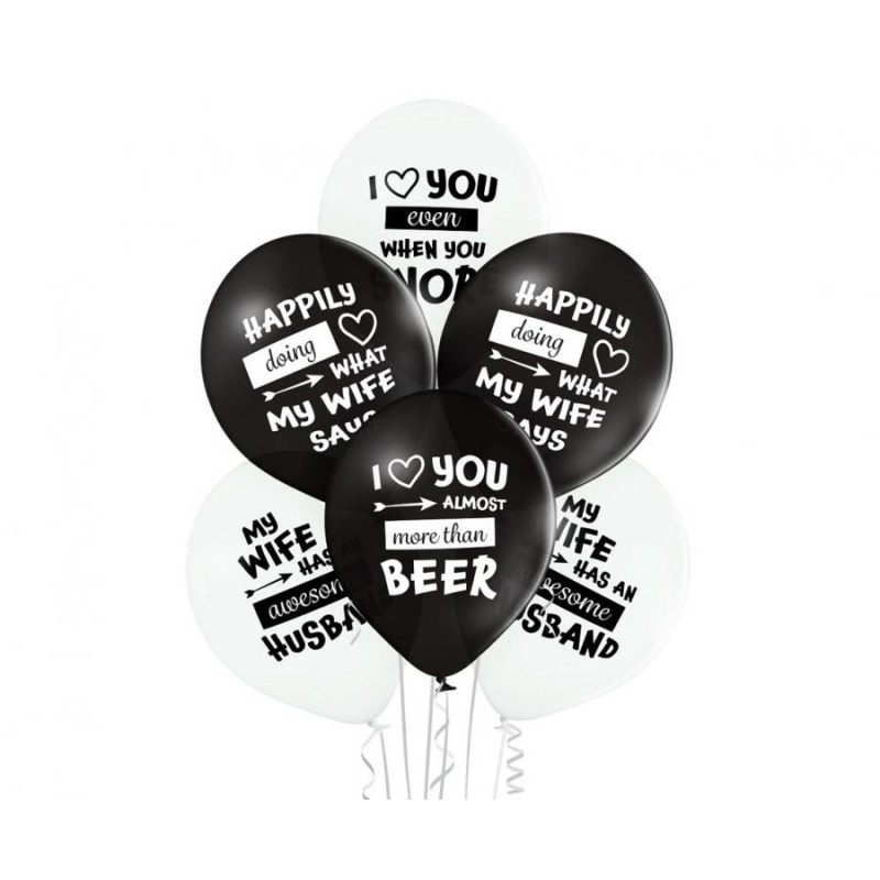 Ballon de mariage « Best Wife Ever », lot de 6, 12 pouces (30 cm)