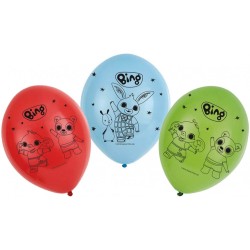 Bing Red balloon, pack of 6, 11 inch (27.5cm)