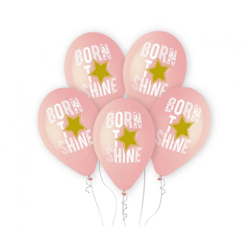 Baby Born to Shine Pink balloon, 5 pcs set 13 inches (33 cm)