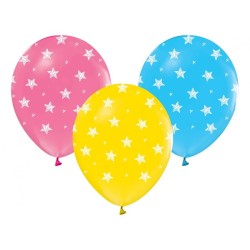 Star Colorful ok balloon, 5 pcs 12 inch (30 cm)